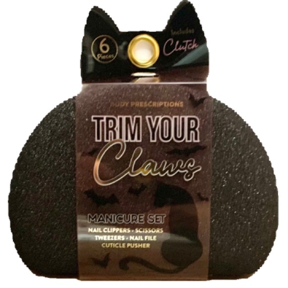 Trim Your Claws Kitty Cat Sparkle Manicure Set - NEW - Picture 1 of 5